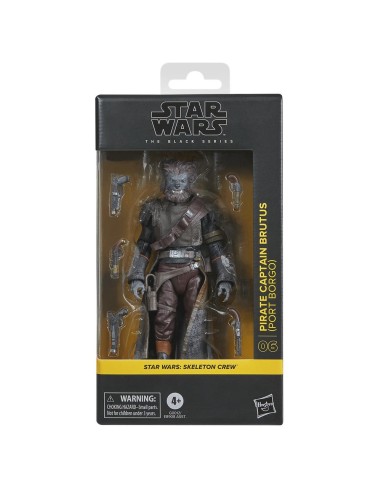 FIGURA DE ACCIÓN STAR WARS THE BLACK SERIES SKELETON CREW PIRATE CAPTAIN BRUTUS (PORT BORGO)