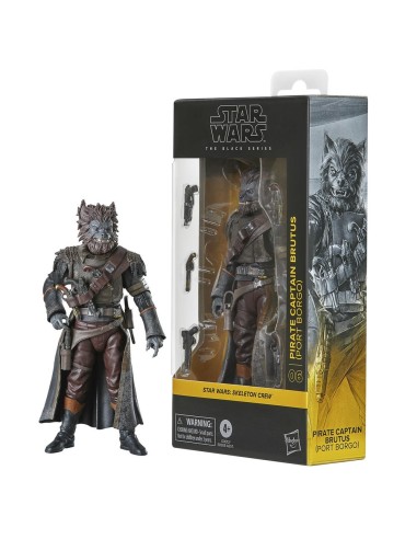 FIGURA DE ACCIÓN STAR WARS THE BLACK SERIES SKELETON CREW PIRATE CAPTAIN BRUTUS (PORT BORGO)