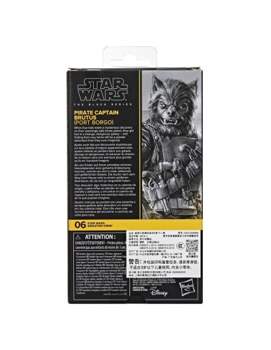 FIGURA DE ACCIÓN STAR WARS THE BLACK SERIES SKELETON CREW PIRATE CAPTAIN BRUTUS (PORT BORGO)