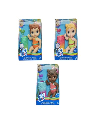 MUÑECA BABY ALIVE BEBE AVENTURAS EN EL AGUA SURTIDO