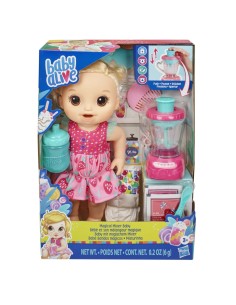 MUÑECA BABY ALIVE BEBÉ BATIDOS MÁGICOS FRESA CABELLO RUBIO