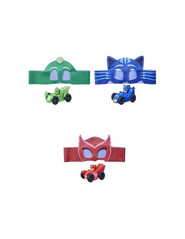 FIGURA PJ MASKS AUTO Y MASCARA SURTIDO