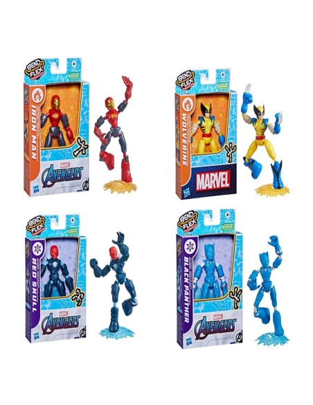 FIGURA MARVEL BEND AND FLEX MISSIONS SURTIDO