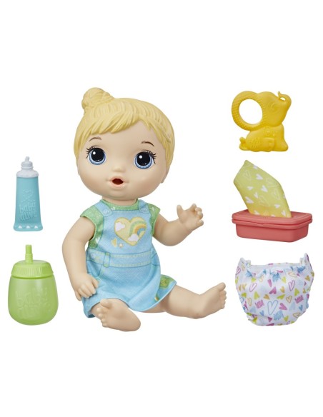 MUÑECA BABY ALIVE BEBÉ CAMBIO DE PAÑAL CABELLO RUBIO