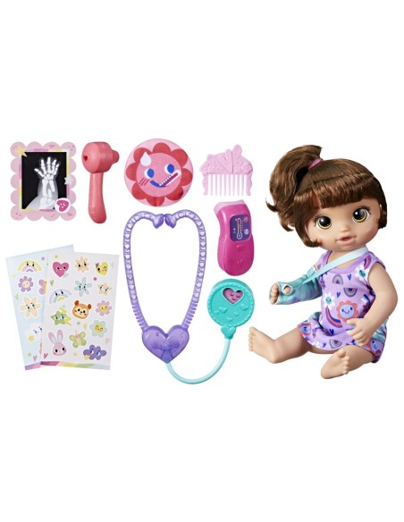 MUÑECA BABY ALIVE BELLA VISITA MÉDICA CABELLO CASTAÑO