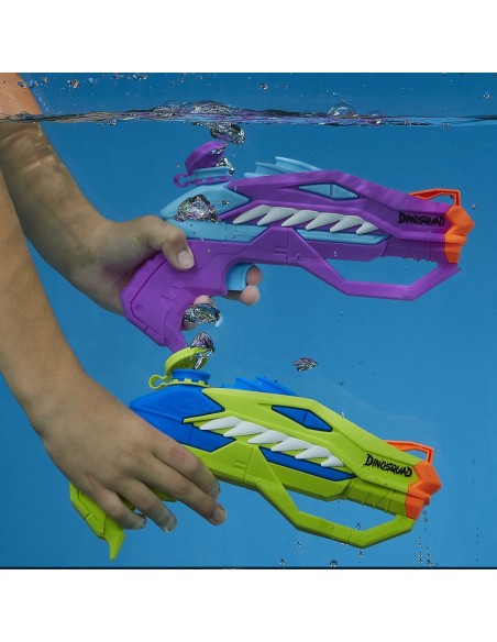 LANZADOR DE AGUA SUPER SOAKER DINOSQUAD SET DOBLE RAPTOR-SURGE
