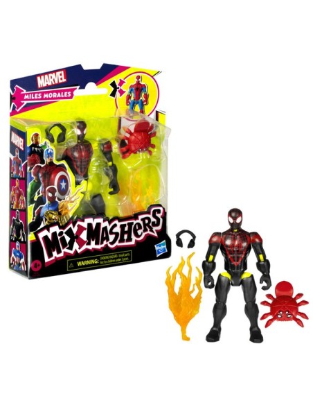 FIGURA DE ACCIÓN SPIDERMAN MIXMASHERS MILES MORALES