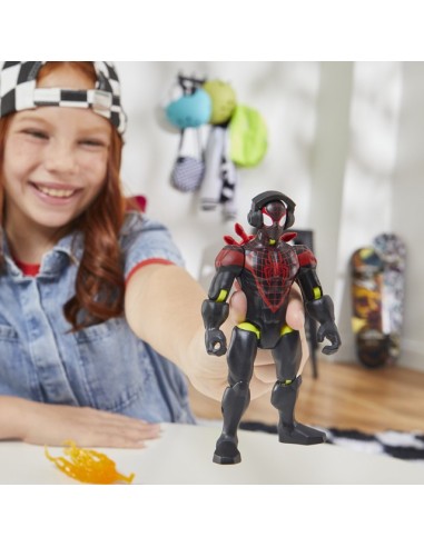 FIGURA DE ACCIÓN SPIDERMAN MIXMASHERS MILES MORALES