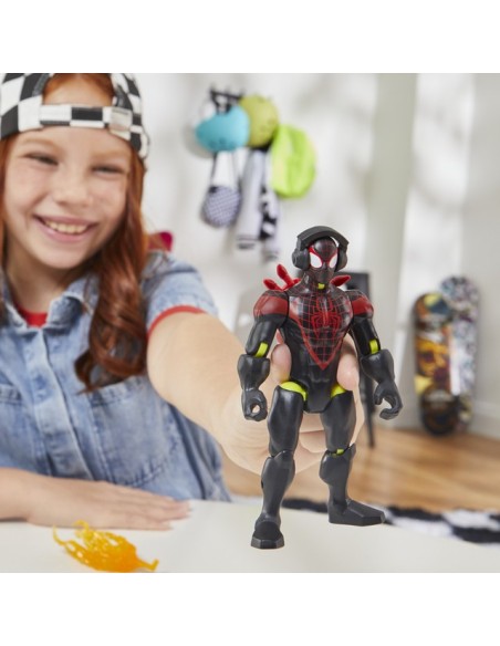 FIGURA DE ACCIÓN SPIDERMAN MIXMASHERS MILES MORALES