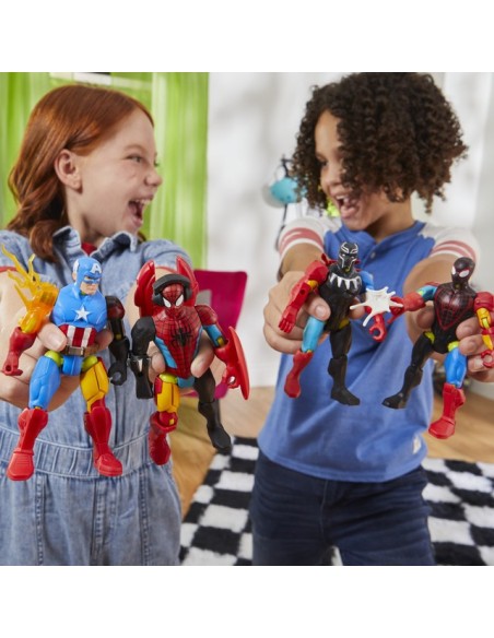 FIGURA DE ACCIÓN SPIDERMAN MIXMASHERS MILES MORALES