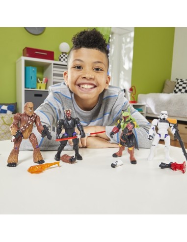 FIGURA DE ACCIÓN STAR WARS MIXMASHERS EL MANDALORIANO Y GROGU