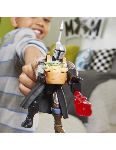 FIGURA DE ACCIÓN STAR WARS MIXMASHERS EL MANDALORIANO Y GROGU