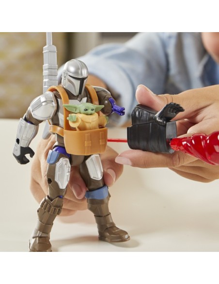 FIGURA DE ACCIÓN STAR WARS MIXMASHERS EL MANDALORIANO Y GROGU