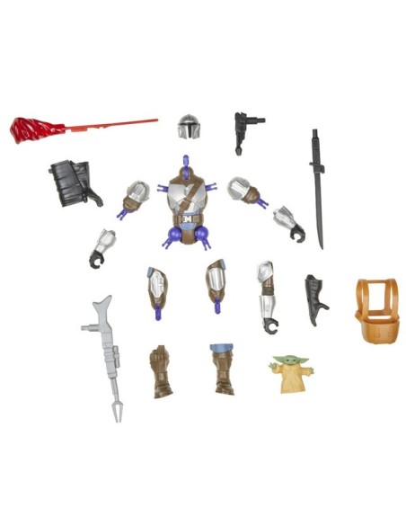 FIGURA DE ACCIÓN STAR WARS MIXMASHERS EL MANDALORIANO Y GROGU