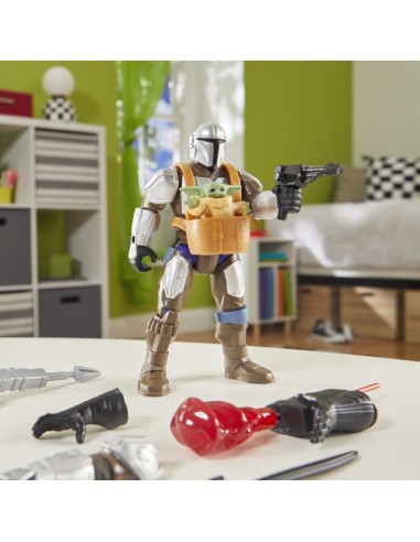 FIGURA DE ACCIÓN STAR WARS MIXMASHERS EL MANDALORIANO Y GROGU
