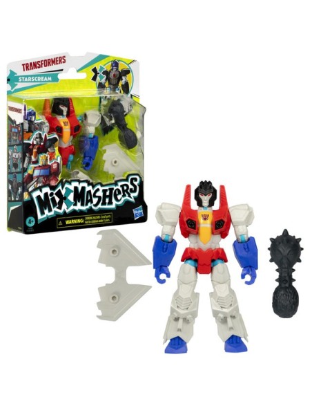 FIGURA DE ACCIÓN TRANSFORMERS MIXMASHERS STARSCREAM