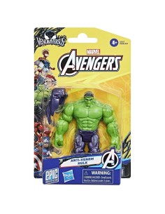 FIGURA DE ACCIÓN MARVEL AVENGERS EPIC WORLD OF ACTION VENOMVERSUS ANTI-VENOM HULK 2