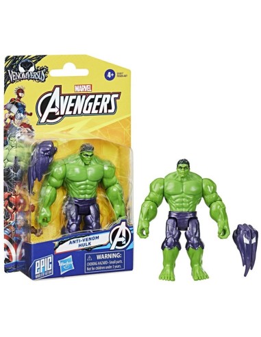 FIGURA DE ACCIÓN MARVEL AVENGERS EPIC WORLD OF ACTION VENOMVERSUS ANTI-VENOM HULK