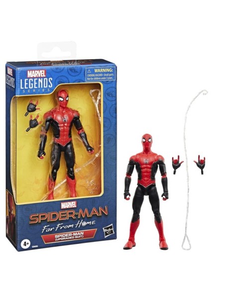 FIGURA DE ACCIÓN MARVEL LEGENDS SERIES SPIDERMAN LEJOS DE CASA SPIDER-MAN (UPGRADED SUIT)