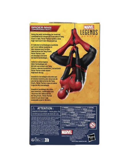 FIGURA DE ACCIÓN MARVEL LEGENDS SERIES SPIDERMAN LEJOS DE CASA SPIDER-MAN (UPGRADED SUIT)