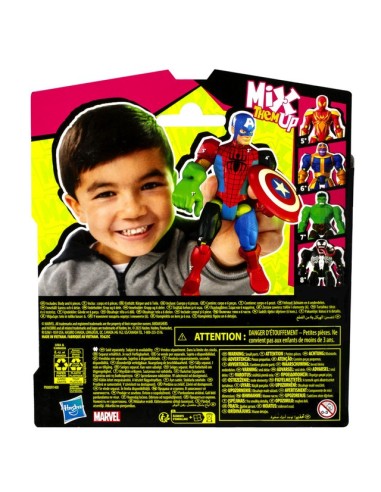 FIGURA DE ACCIÓN MARVEL AVENGERS MIXMASHERS CAPITÁN AMÉRICA