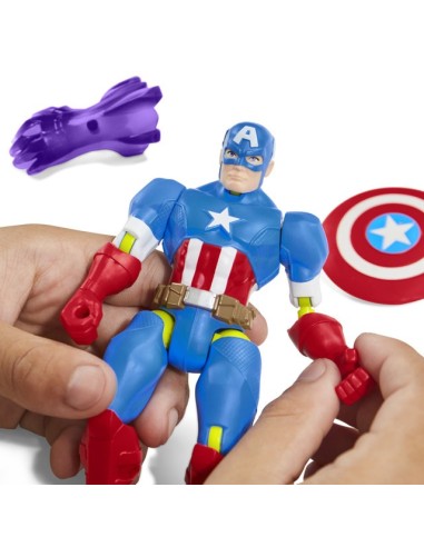 FIGURA DE ACCIÓN MARVEL AVENGERS MIXMASHERS CAPITÁN AMÉRICA