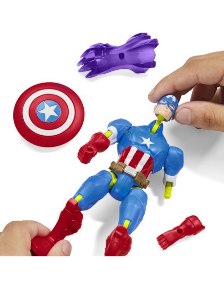 FIGURA DE ACCIÓN MARVEL AVENGERS MIXMASHERS CAPITÁN AMÉRICA