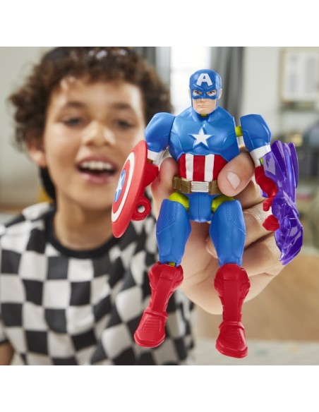 FIGURA DE ACCIÓN MARVEL AVENGERS MIXMASHERS CAPITÁN AMÉRICA