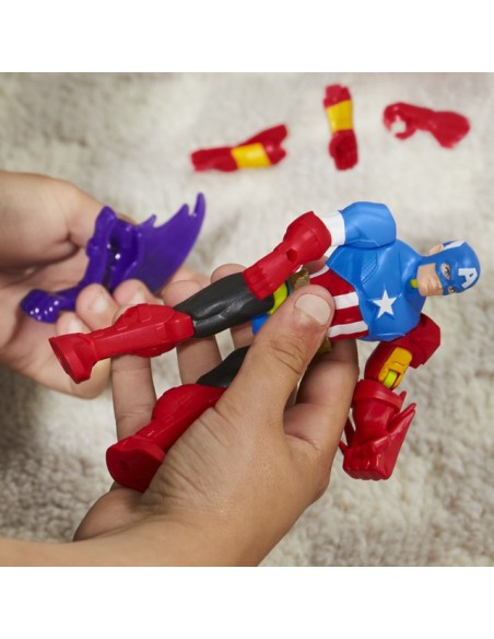 FIGURA DE ACCIÓN MARVEL AVENGERS MIXMASHERS CAPITÁN AMÉRICA