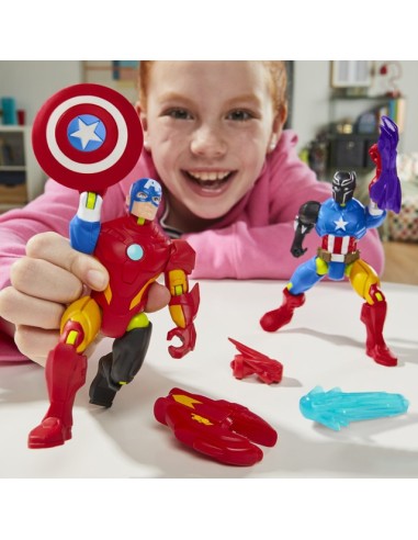 FIGURA DE ACCIÓN MARVEL AVENGERS MIXMASHERS CAPITÁN AMÉRICA