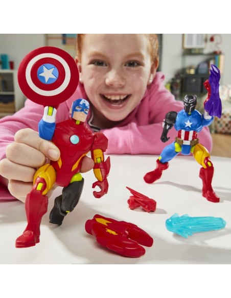 FIGURA DE ACCIÓN MARVEL AVENGERS MIXMASHERS CAPITÁN AMÉRICA