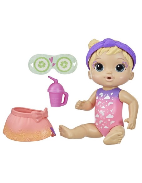MUÑECA BABY ALIVE BEBÉ SPA MULTICOLOR CABELLO RUBIO