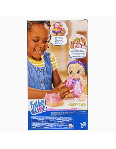 MUÑECA BABY ALIVE BEBÉ SPA MULTICOLOR CABELLO RUBIO