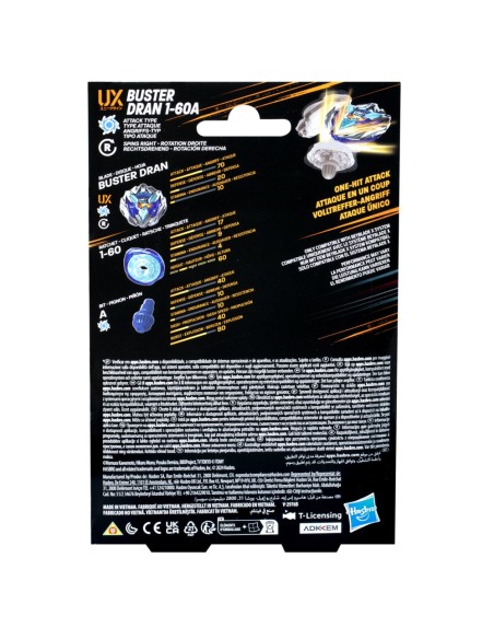 TROMPO BEYBLADE X KIT INICIAL BUSTER DRAN 1-60A UX TROMPO BEYBLADE X KIT INICIAL BUSTER DRAN 1-60A UX