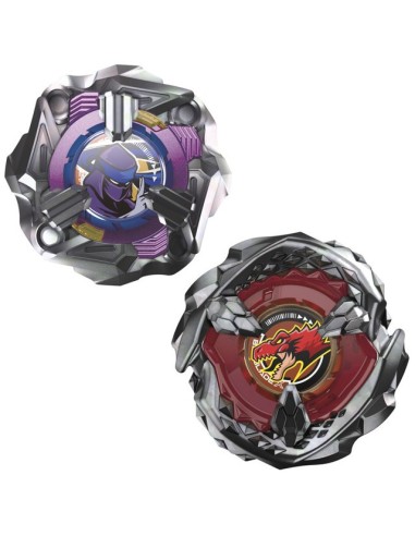 TROMPO BEYBLADE X PACK DOBLE BEAT TYRANNO 4-70Q Y KNIFE SHINOBI 4-80HN