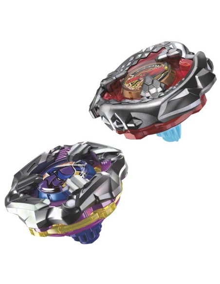 TROMPO BEYBLADE X PACK DOBLE BEAT TYRANNO 4-70Q Y KNIFE SHINOBI 4-80HN