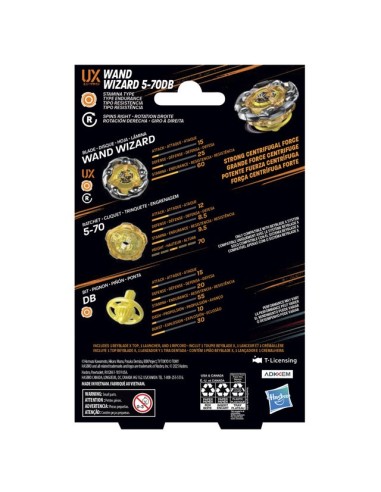 TROMPO BEYBLADE X KIT INICIAL WAND WIZARD 5-70DB UX