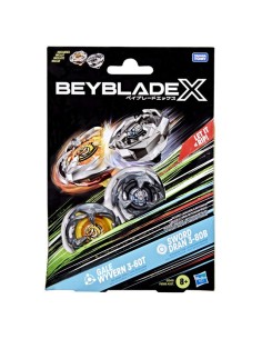 TROMPO BEYBLADE X PACK DOBLE GALE WYVERN 3-60T Y SWORD DRAN 3-80B 2