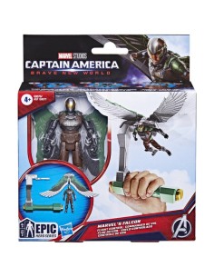 FIGURA DE ACCIÓN MARVEL EPIC HERO SERIES CAPITÁN AMÉRICA BRAVE NEW WORLD VUELO CONTROLADO FALCON 2
