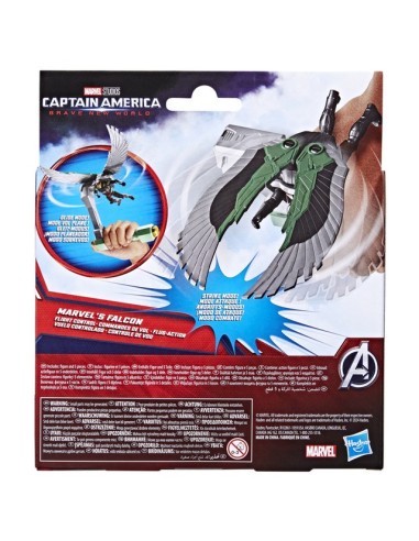 FIGURA DE ACCIÓN MARVEL EPIC HERO SERIES CAPITÁN AMÉRICA BRAVE NEW WORLD VUELO CONTROLADO FALCON