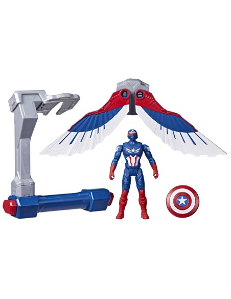 FIGURA DE ACCIÓN MARVEL EPIC HERO SERIES BRAVE NEW WORLD VUELO CONTROLADO CAPITÁN AMÉRICA