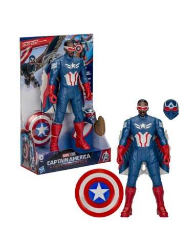 FIGURA DE ACCIÓN MARVEL AVENGERS BRAVE NEW WORLD MODO VUELO CAPITÁN AMÉRICA