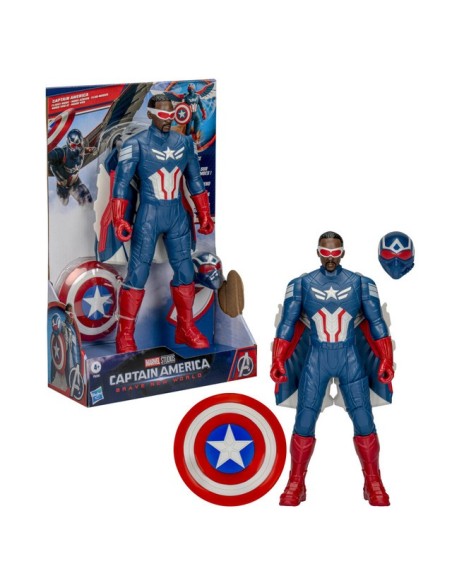 FIGURA DE ACCIÓN MARVEL AVENGERS BRAVE NEW WORLD MODO VUELO CAPITÁN AMÉRICA