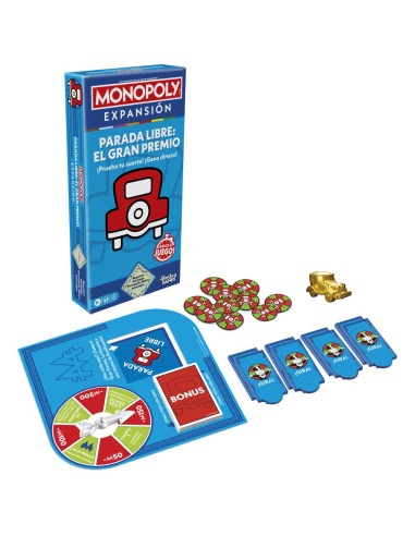 JUEGO DE MESA MONOPOLY EXPANSIÓN GRAN PREMIO PARKING GRATUITO