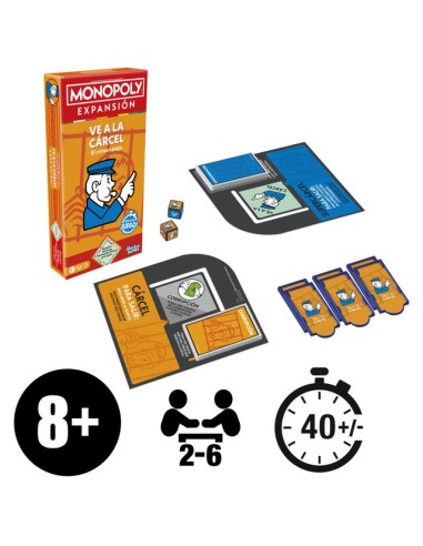 JUEGO DE MESA MONOPOLY EXPANSIÓN VE A LA CÁRCEL