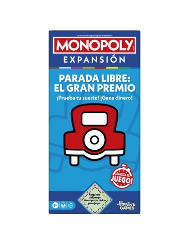 JUEGO DE MESA MONOPOLY EXPANSIÓN GRAN PREMIO PARKING GRATUITO