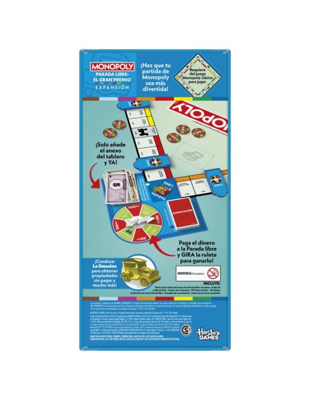 JUEGO DE MESA MONOPOLY EXPANSIÓN GRAN PREMIO PARKING GRATUITO