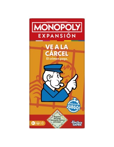 JUEGO DE MESA MONOPOLY EXPANSIÓN VE A LA CÁRCEL