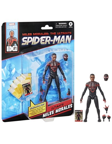 FIGURA DE ACCIÓN MARVEL LEGENDS SERIES SPIDERMAN ULTIMATE MILES MORALES