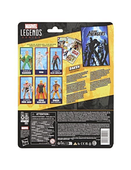 FIGURA DE ACCIÓN MARVEL LEGENDS SERIES DARK AVENGERS DAKEN (WOLVERINE)